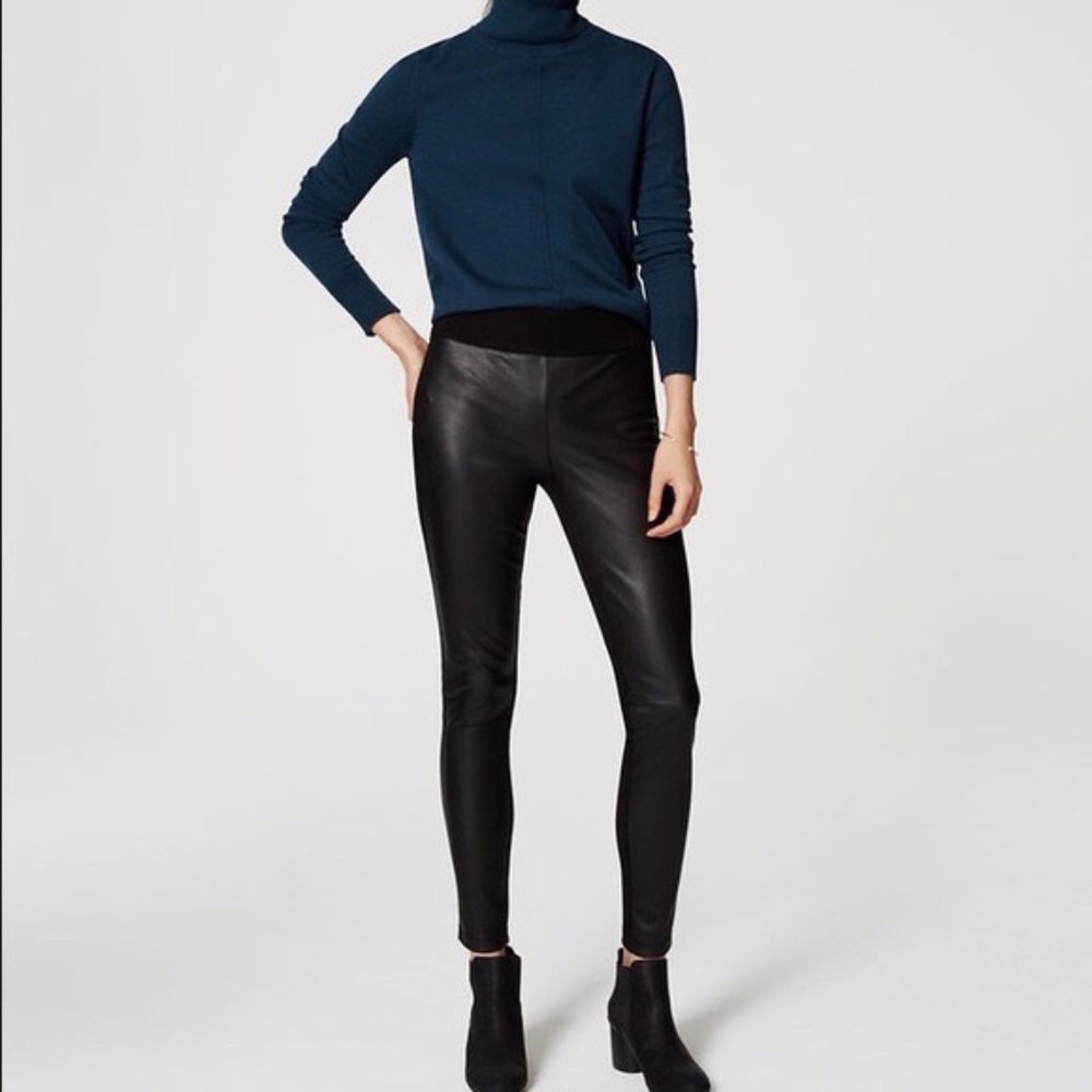 NWOT Ann Taylor LOFT Faux Front Leggings MP